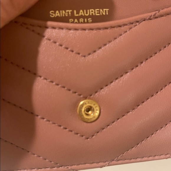 YSL Cassandre Quilted Leather Fragments Card  Holder - Picture 13 of 14